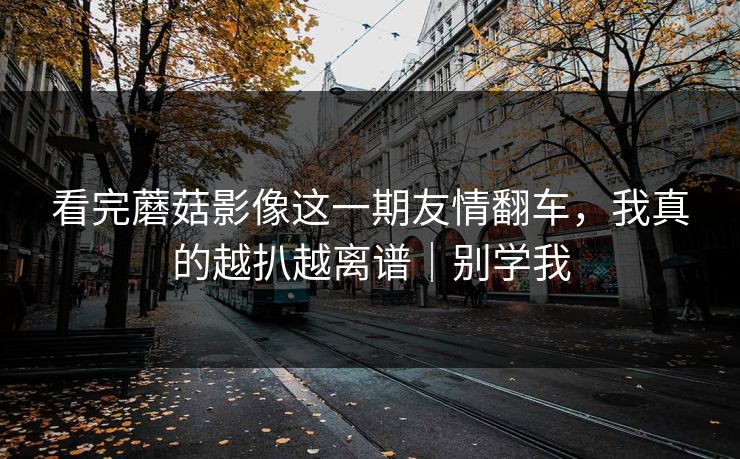 看完蘑菇影像这一期友情翻车，我真的越扒越离谱｜别学我