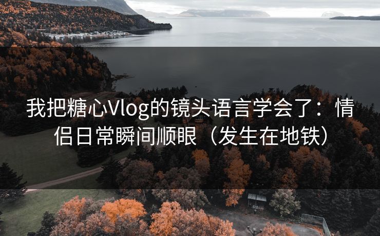 我把糖心Vlog的镜头语言学会了：情侣日常瞬间顺眼（发生在地铁）